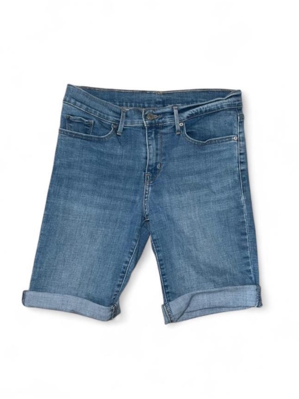 Levi's Women’s Light Washed Summer Casual Denim Bermuda Shorts Size 28 Waist